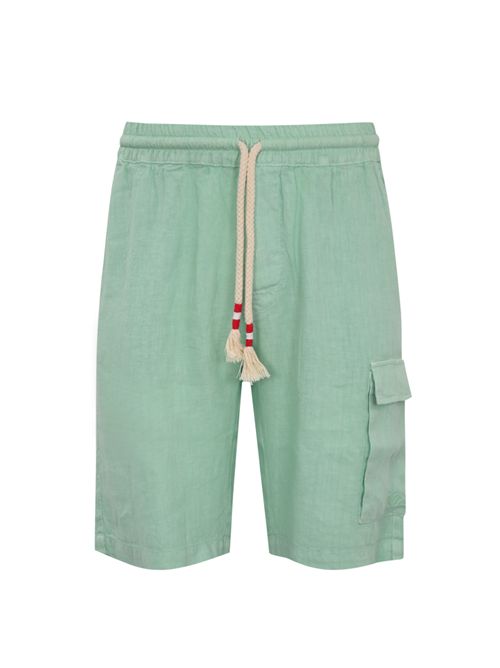 Bermuda Marseille in lino Salvia Mc2 Saint Barth | MARSEILLE00308H LINEN 53